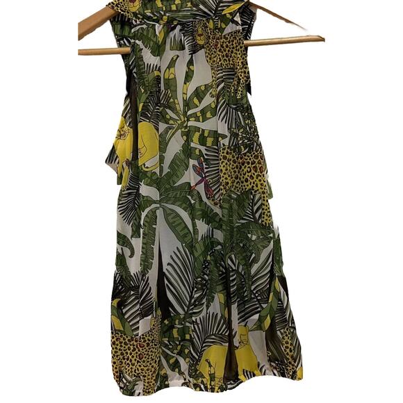 INC International Concepts Jungle Animal safari Tiger Faux Wrap Top Size Small - Picture 3 of 14